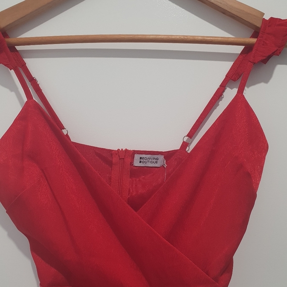 Beginning Boutique size XXS red frill dress - Picture 5 of 10